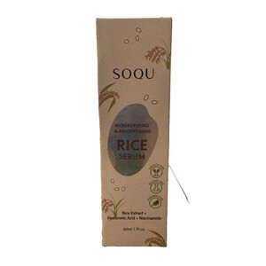 SOQU Rice Extract Hyaluronic Acid Niacinamide Brightening Serum 50ml – New